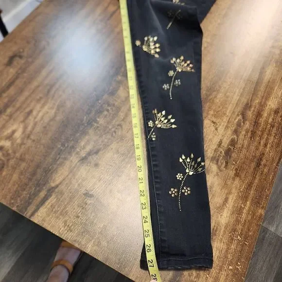 Tommy Hilfiger Tribeca Skinny studded floral jeans - Picture 7 of 9